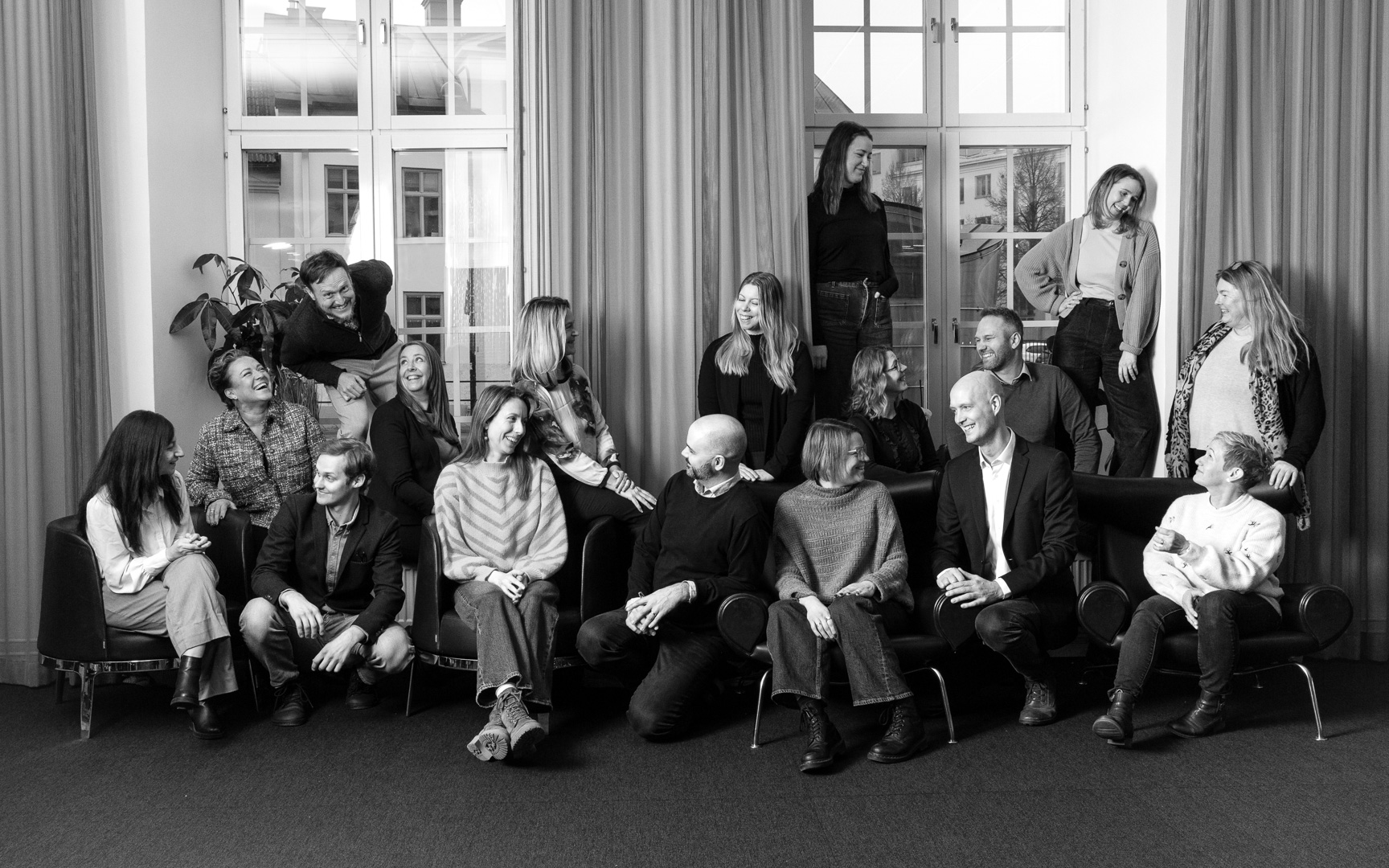 Teambild av personalen på Linköping Science Park.