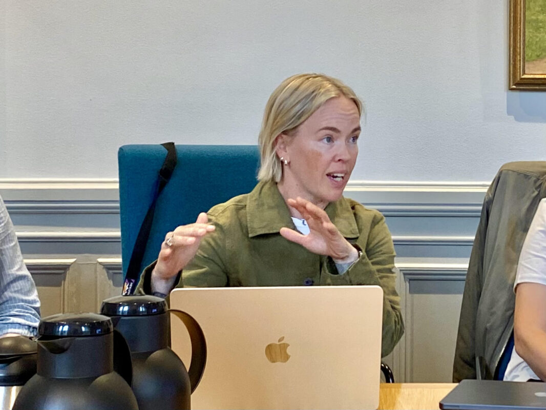 Porträttbild på Johanna Palmqvist, creative Director på kommunikationsbyrån Linkin.
