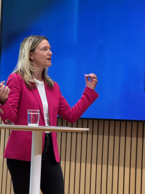 Lena Miranda, VD för Linköping Science Park modererade kvällen